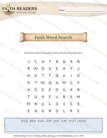 Kindergarten phonics worksheet — K Spelling Word Search 2 Word Search