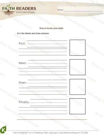 Kindergarten grammar & writing worksheet — Explanatory Writing Prompts (Practice Set 3)