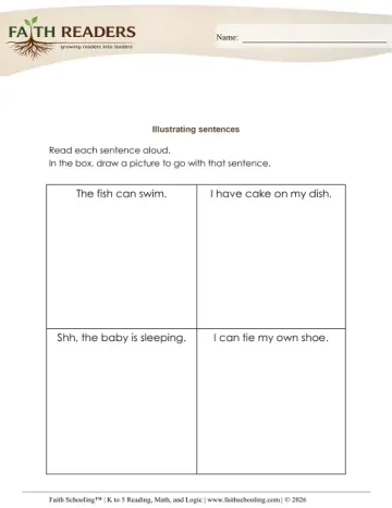 Illustrate Sentences (Practice Set 1)