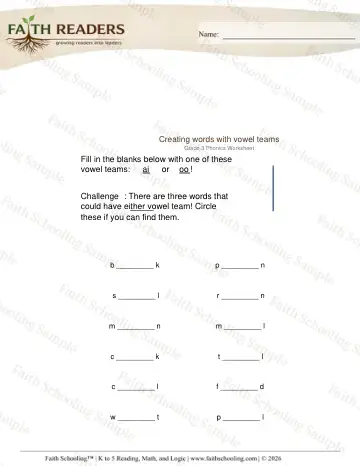 3rd Grade phonics worksheet — Word Building & Unscramble. Constructing Words (Practice Set 3)