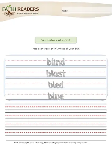 Grade 1 Phonics, Decoding & Spelling Patterns: Phonics & Sight Words — worksheet preview