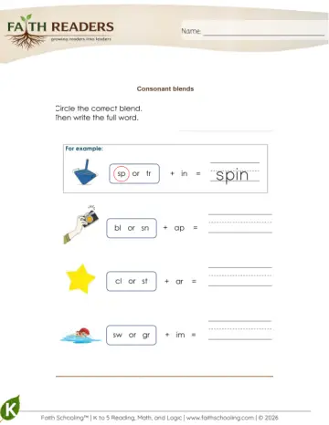 Consonant Blends (Practice Set 5)