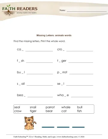 Missing Letter (Practice Set 1)