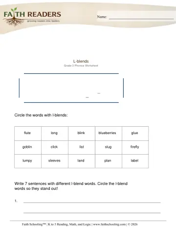 Consonant Blends (Practice Set 4)