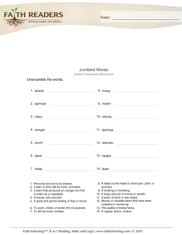 Jumbled Words (Practice Set 2)