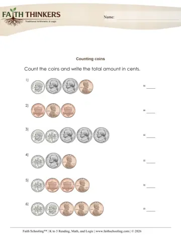 Counting Small Coins (Practice Set 5)