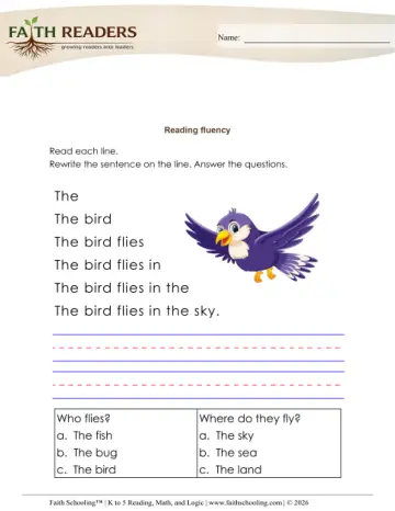 Reading Fluency (Practice Set 1)