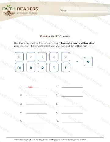 3rd Grade phonics worksheet — Word Building & Unscramble. Constructing Words (Practice Set 7)