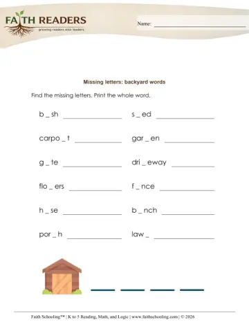 Missing Letters (Practice Set 1)