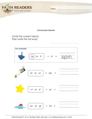 Consonant Blends (Practice Set 2)