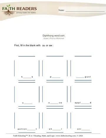 Diphthongs Ejs