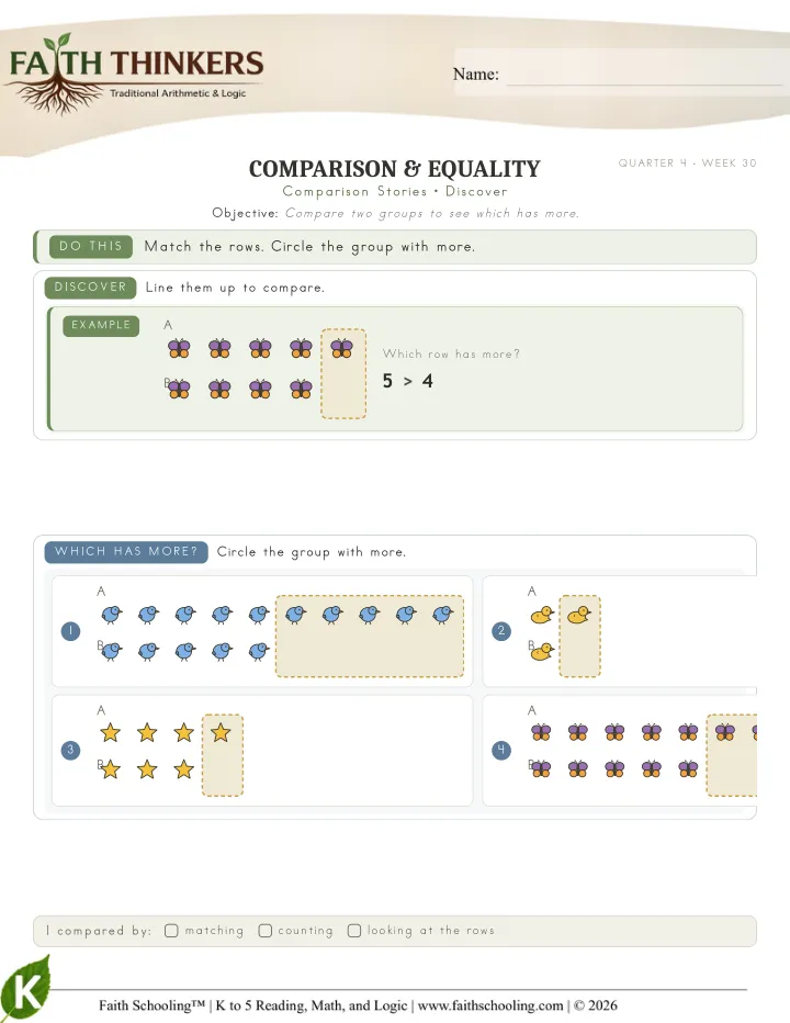 Discover worksheet sample