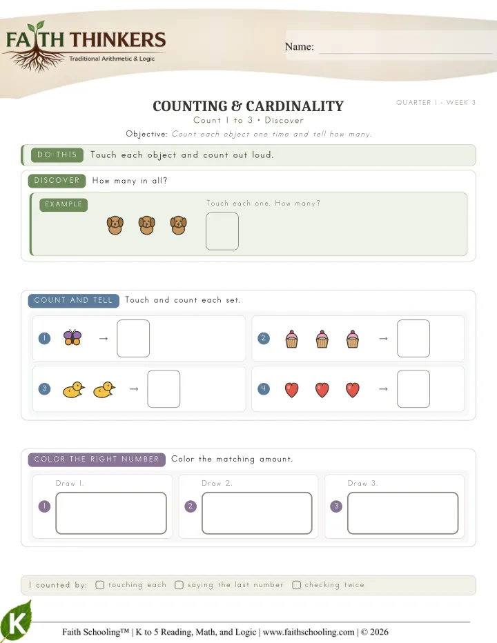 Discover worksheet sample