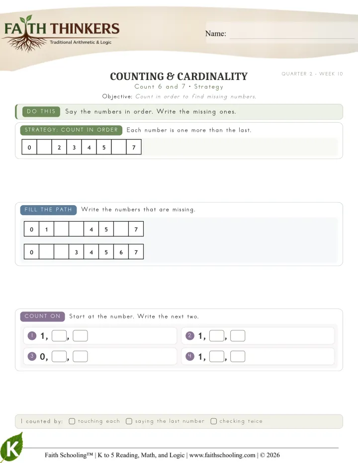 Strategy worksheet sample