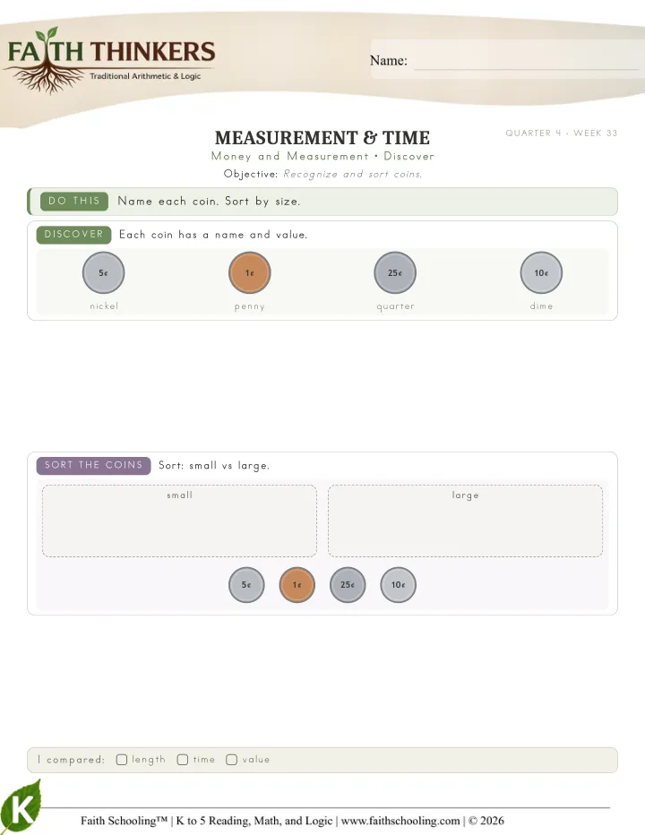 Discover worksheet sample