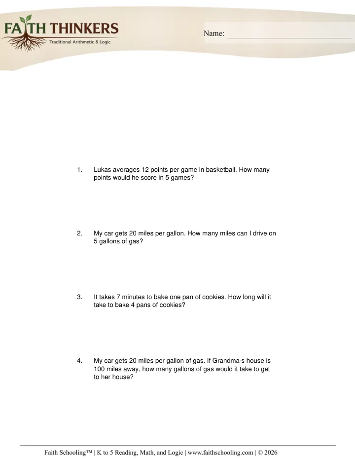Mixed Practice worksheet sample