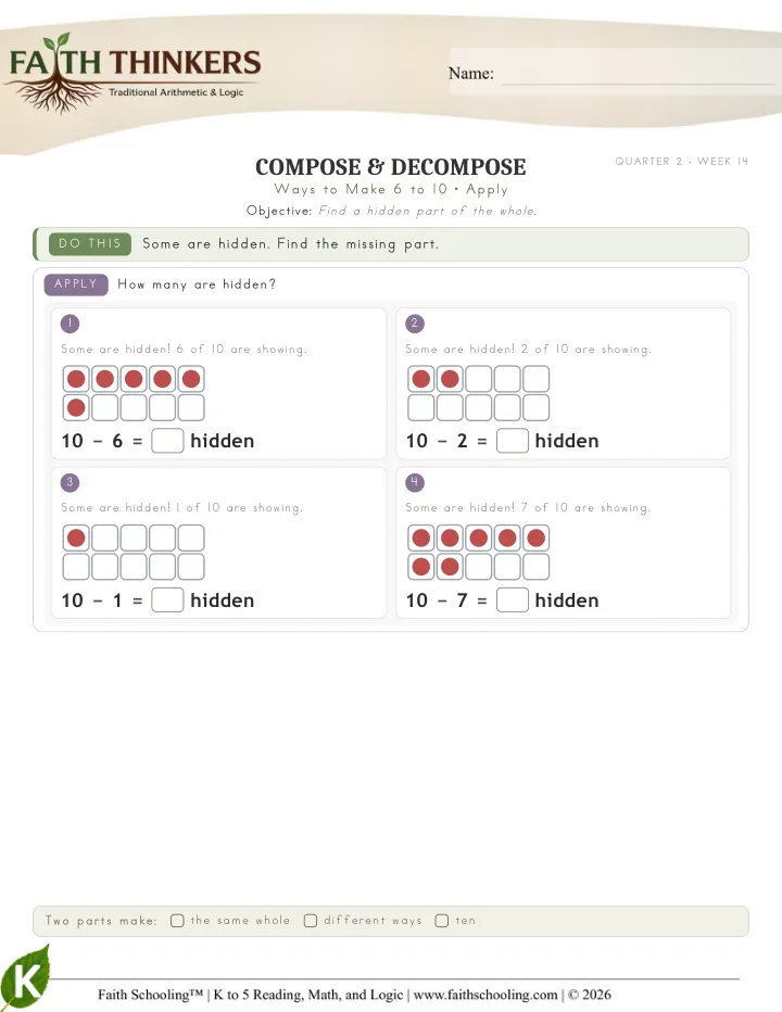 Apply worksheet sample