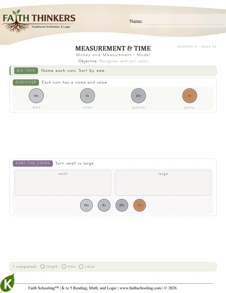 Model worksheet sample