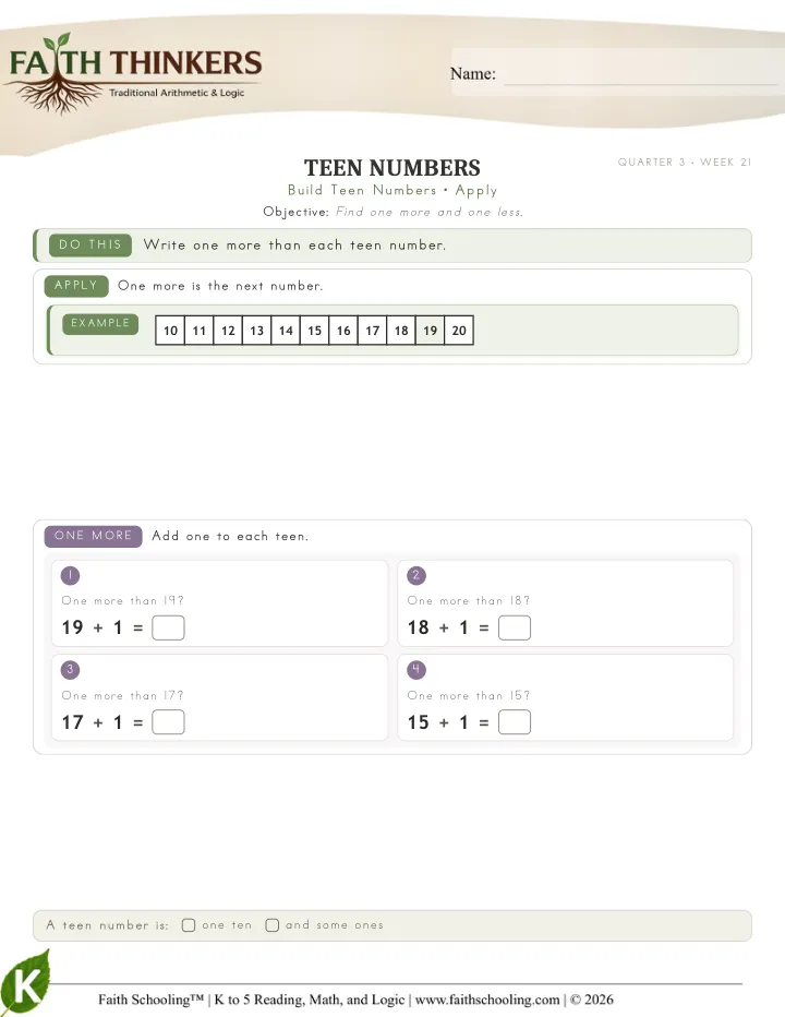 Apply worksheet sample
