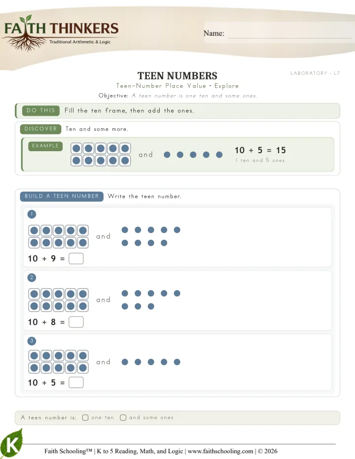 Explore worksheet sample