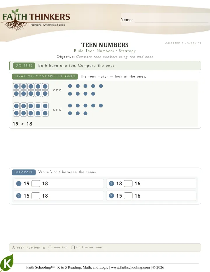 Strategy worksheet sample