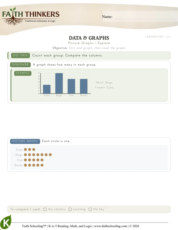 Explore worksheet sample