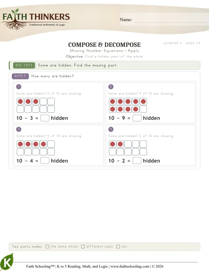 Apply worksheet sample