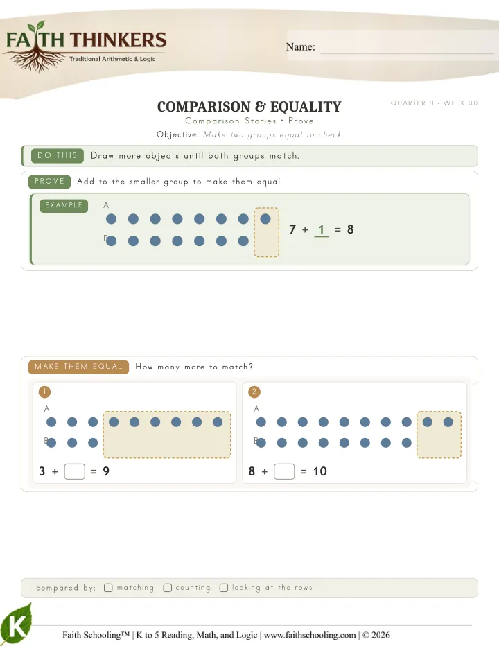 Prove worksheet sample
