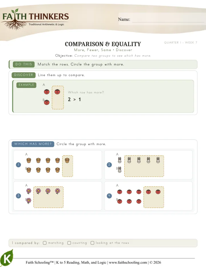 Discover worksheet sample