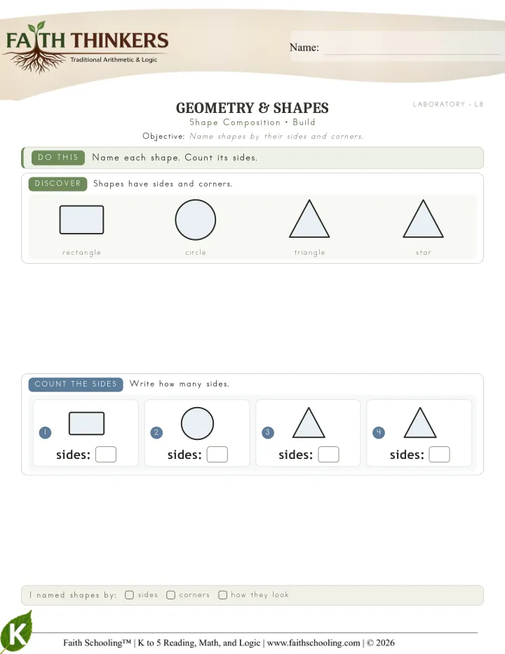 Build worksheet sample