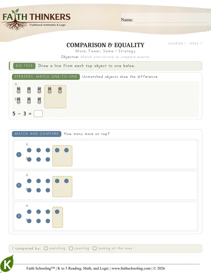 Strategy worksheet sample