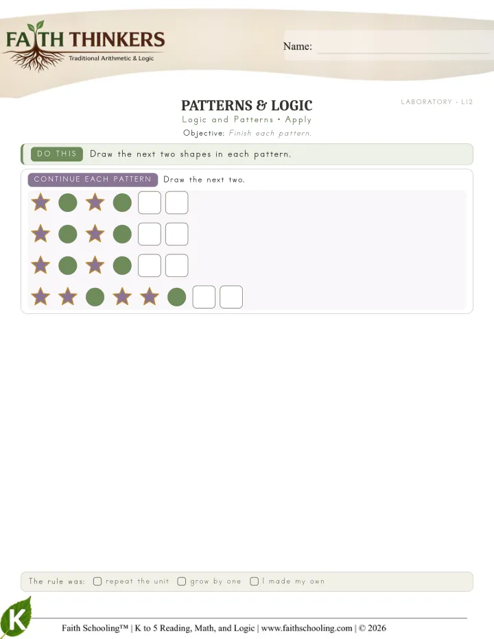 Apply worksheet sample
