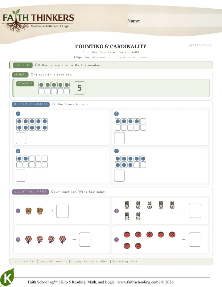 Build worksheet sample