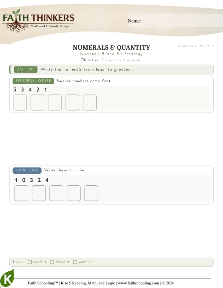 Strategy worksheet sample