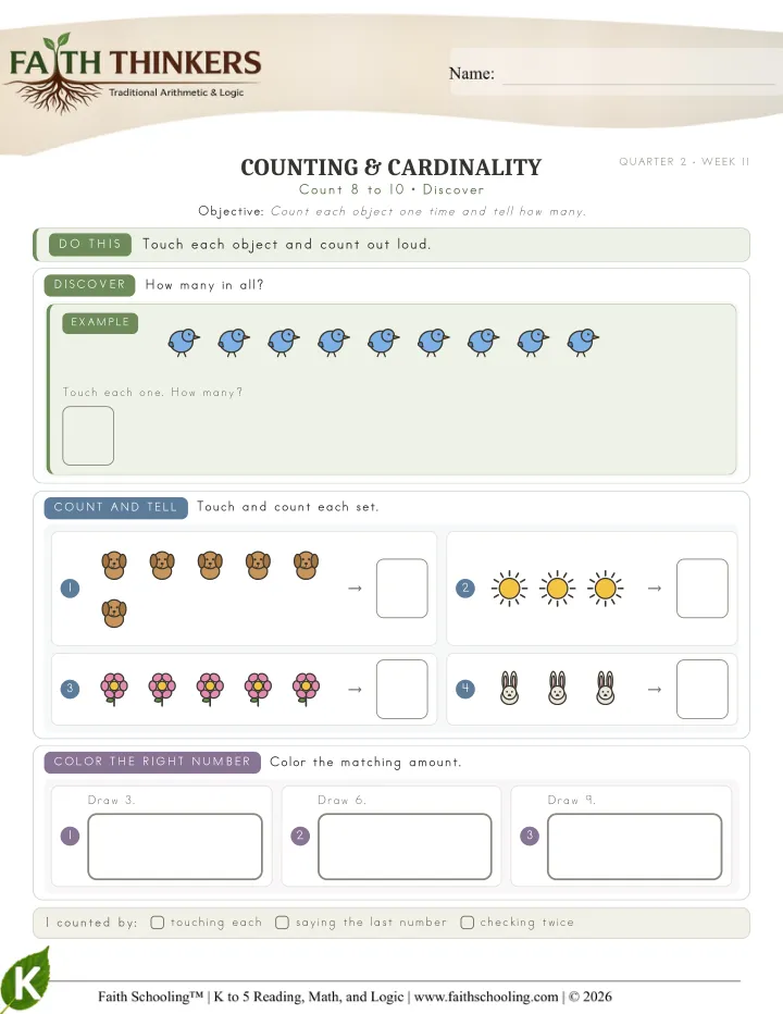 Discover worksheet sample