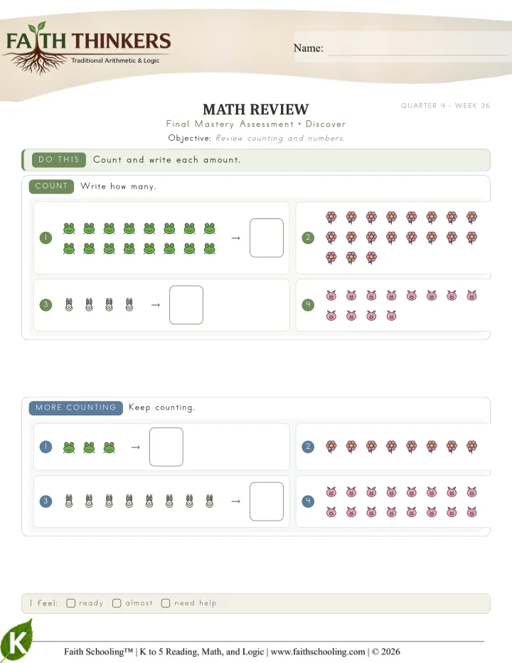 Discover worksheet sample