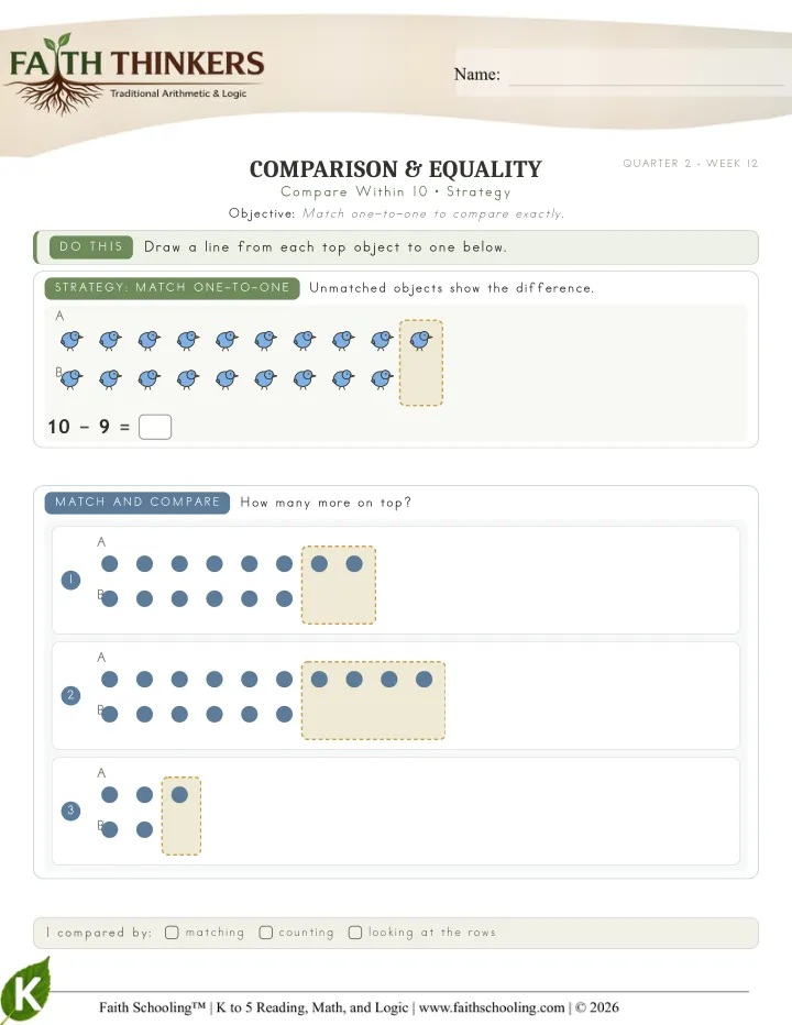 Strategy worksheet sample
