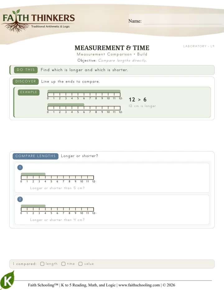 Build worksheet sample