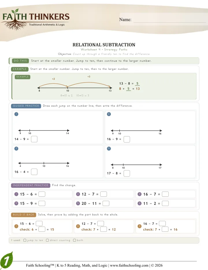 Strategize worksheet sample
