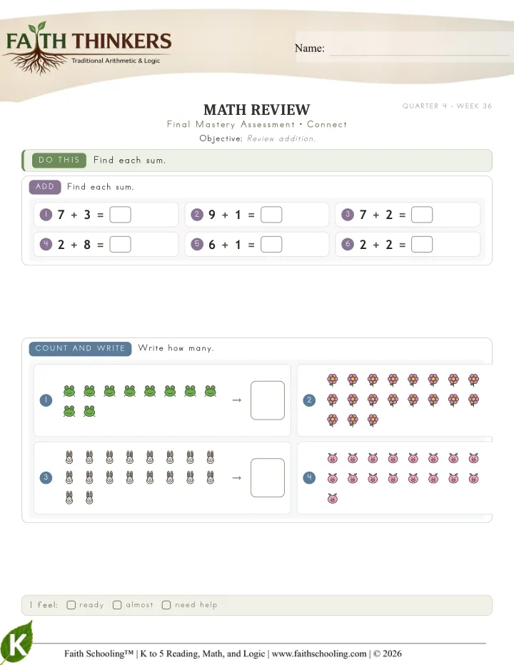 Connect worksheet sample