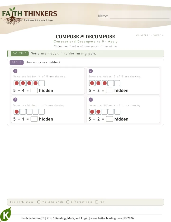 Apply worksheet sample