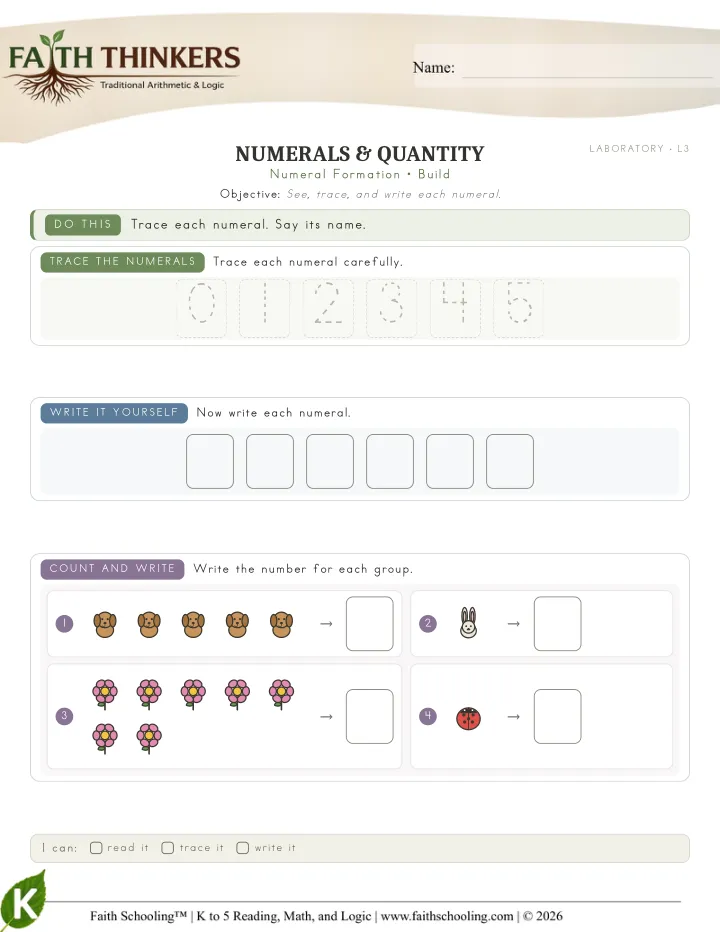 Build worksheet sample