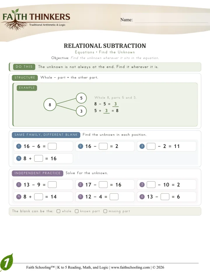 Missing worksheet sample