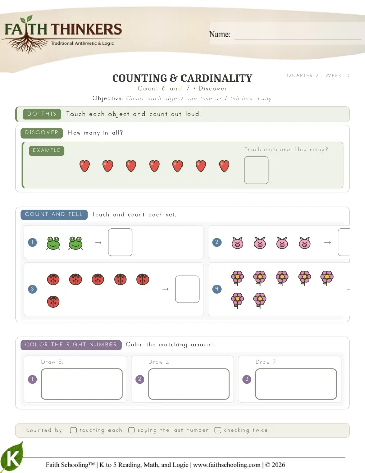 Discover worksheet sample