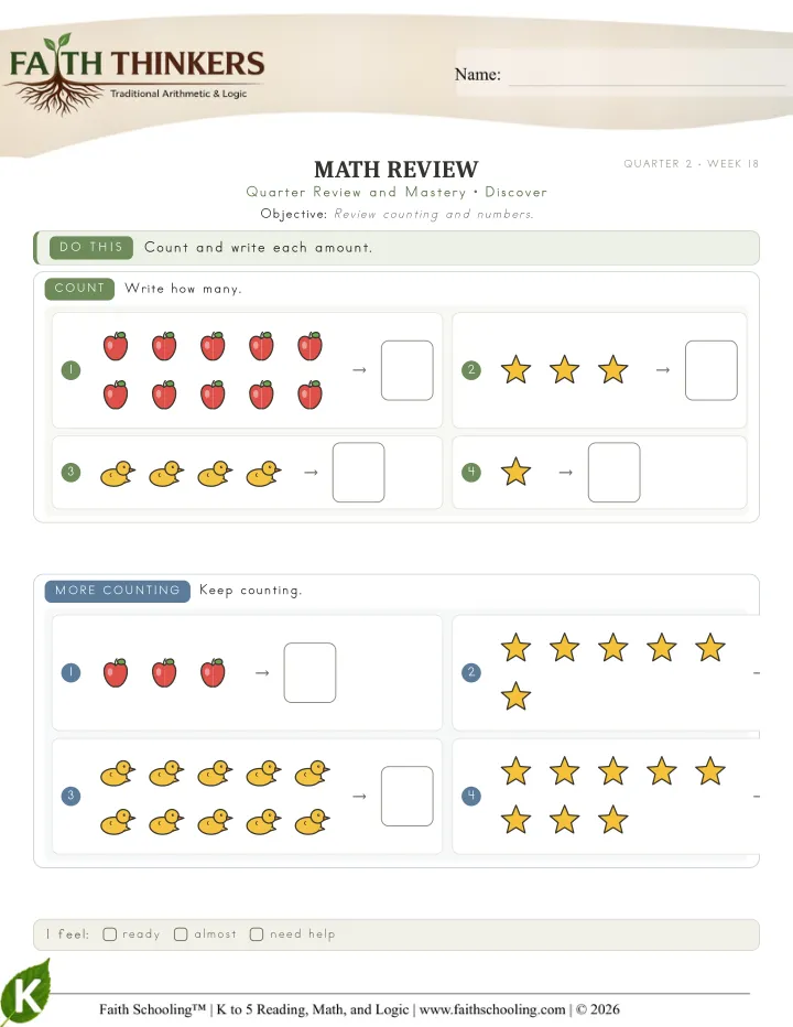 Discover worksheet sample