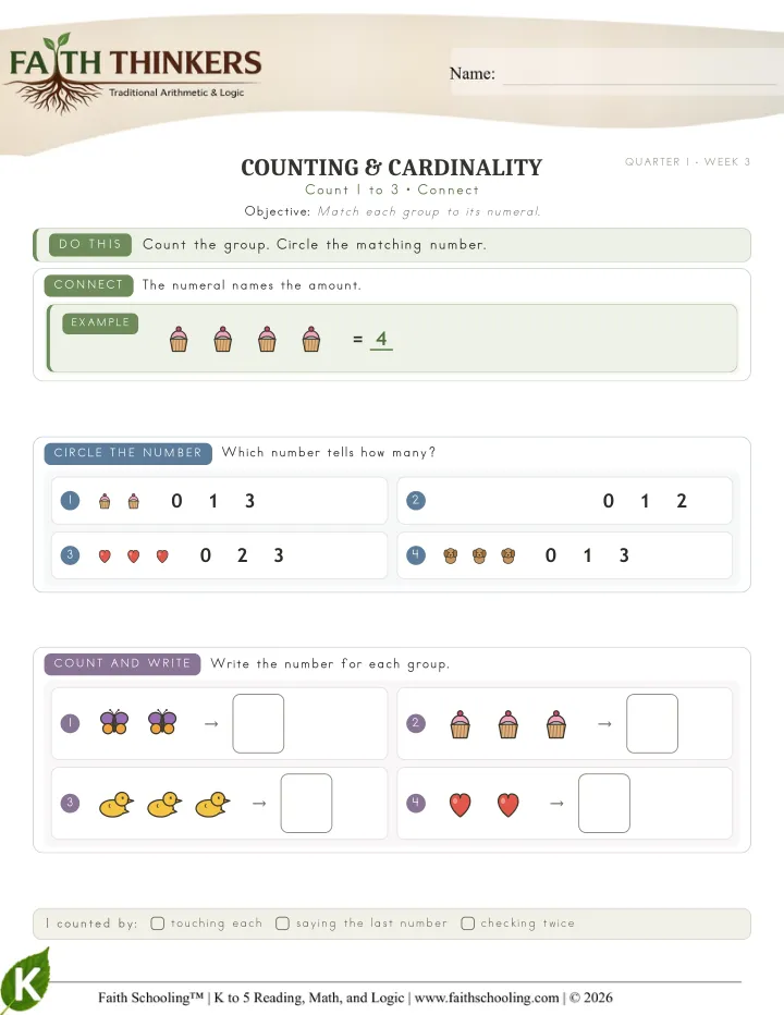 Connect worksheet sample