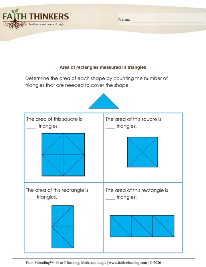 Perimeter Area worksheet sample