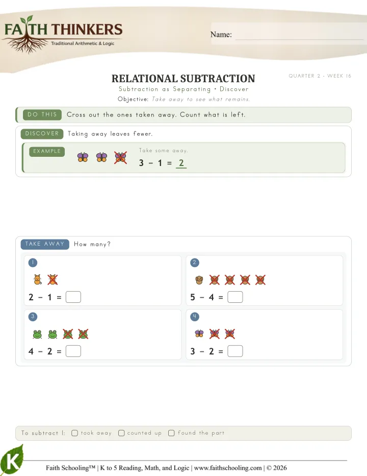 Discover worksheet sample