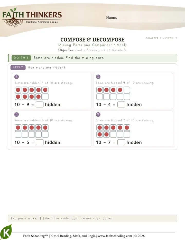 Apply worksheet sample
