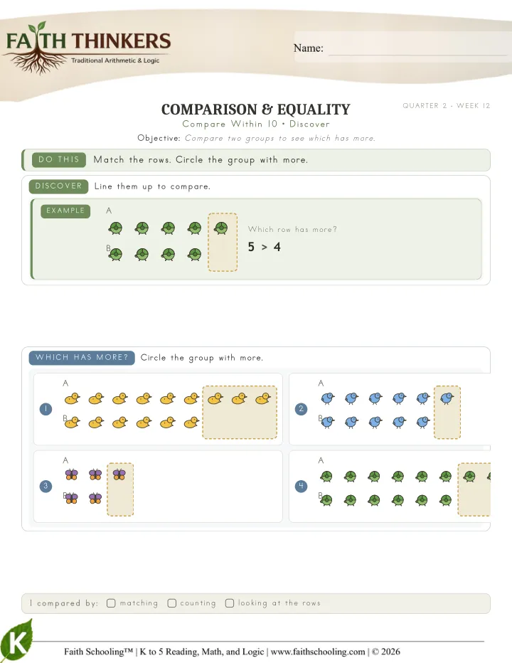 Discover worksheet sample